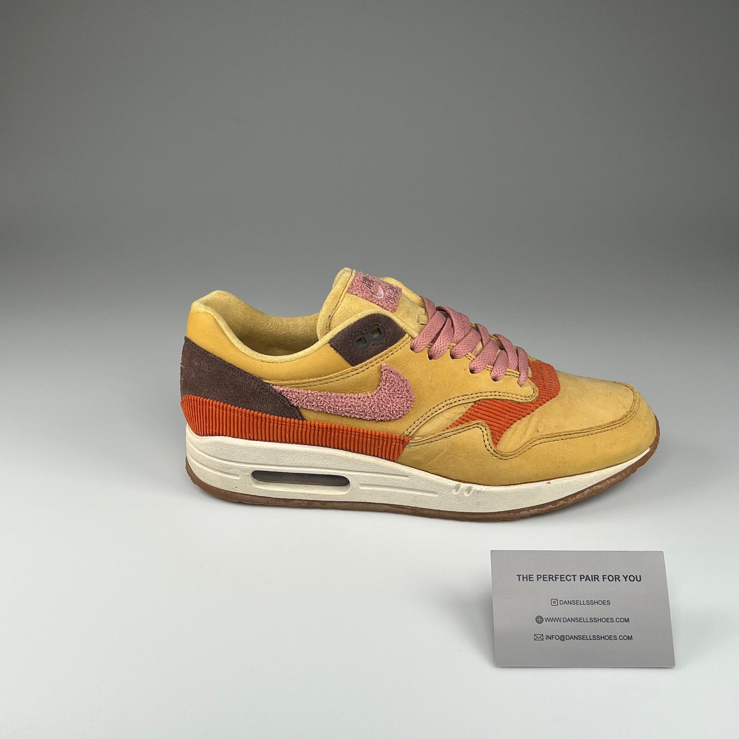 Nike Air Max 1 'Gold Wheat Gold Rust Pink'